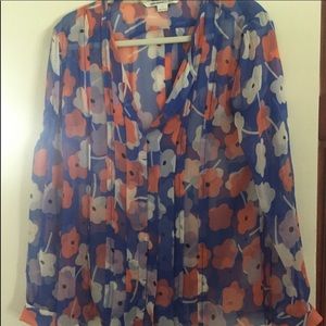 Diane Von Furstenberg Floral Sheer Top